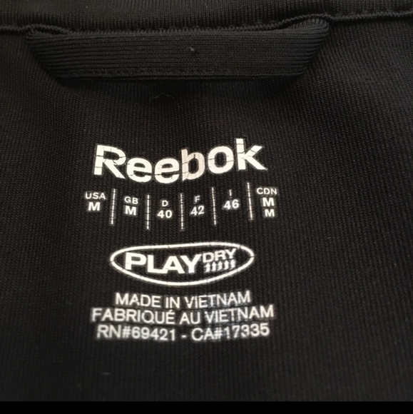 Reebok playdry black zip up jacket - Picture 8 of 9